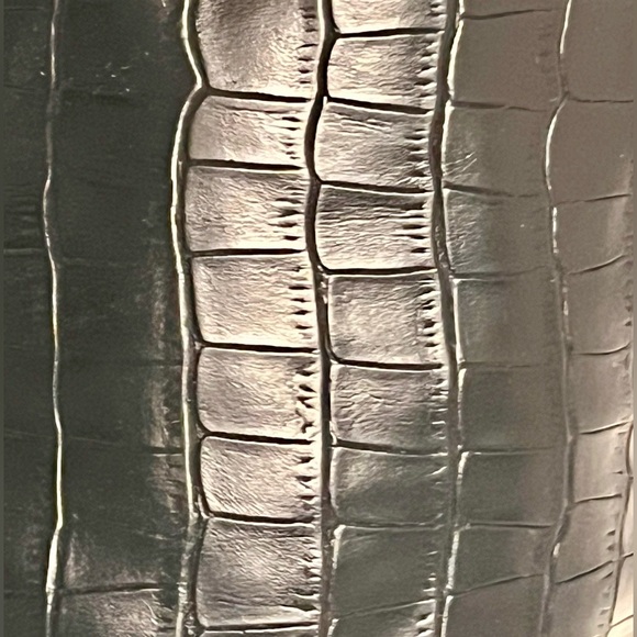 NEW Black Croc-Embossed Over the Knee Boots Size 7.5M - Picture 6 of 9